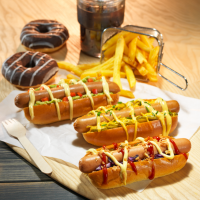 Spezialwürstchen für Hot Dogs